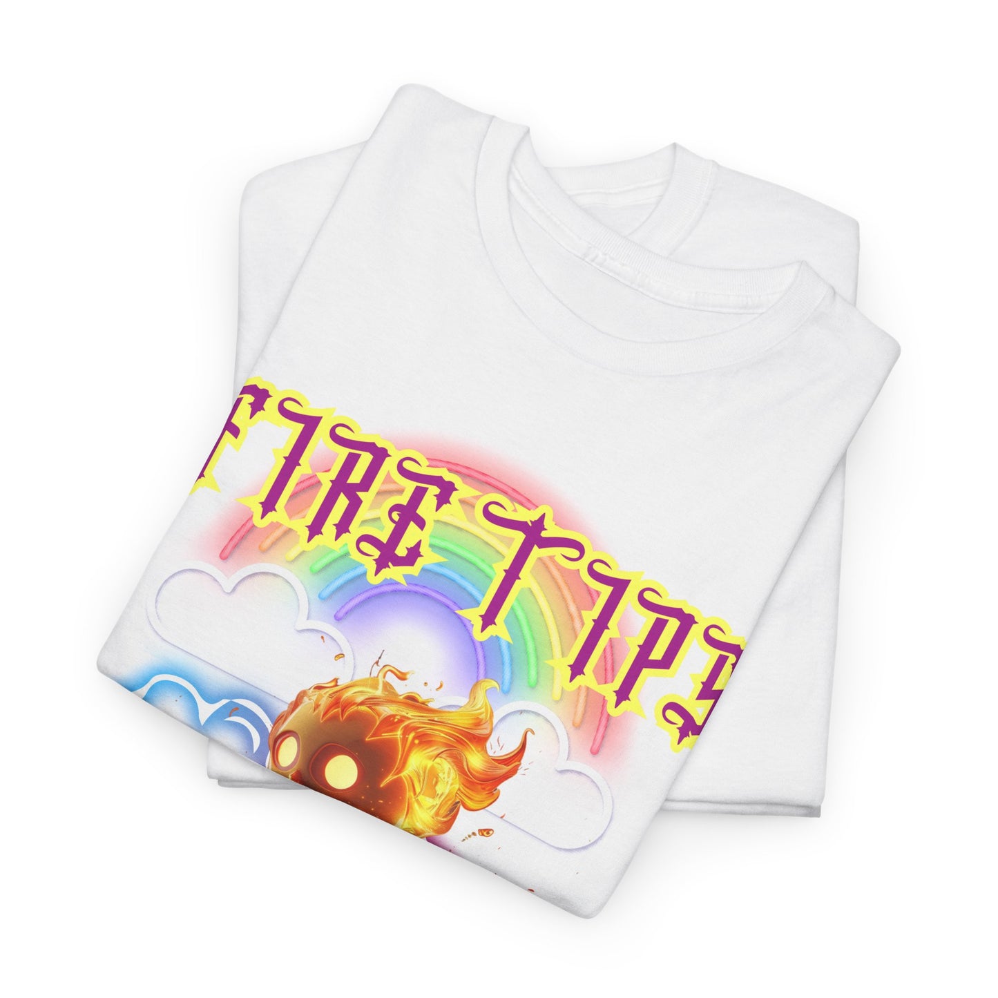 Unisex Heavy Cotton Graphic design (Fire Tips Aylee) T-shirt