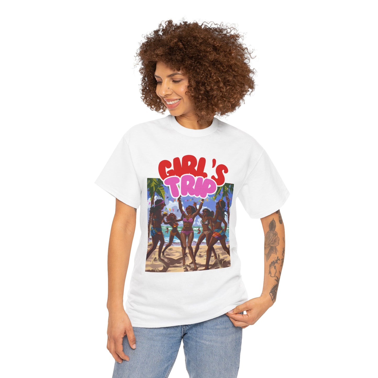 Unisex Heavy Cotton Graphic design (Girl's Trip) T-shirt