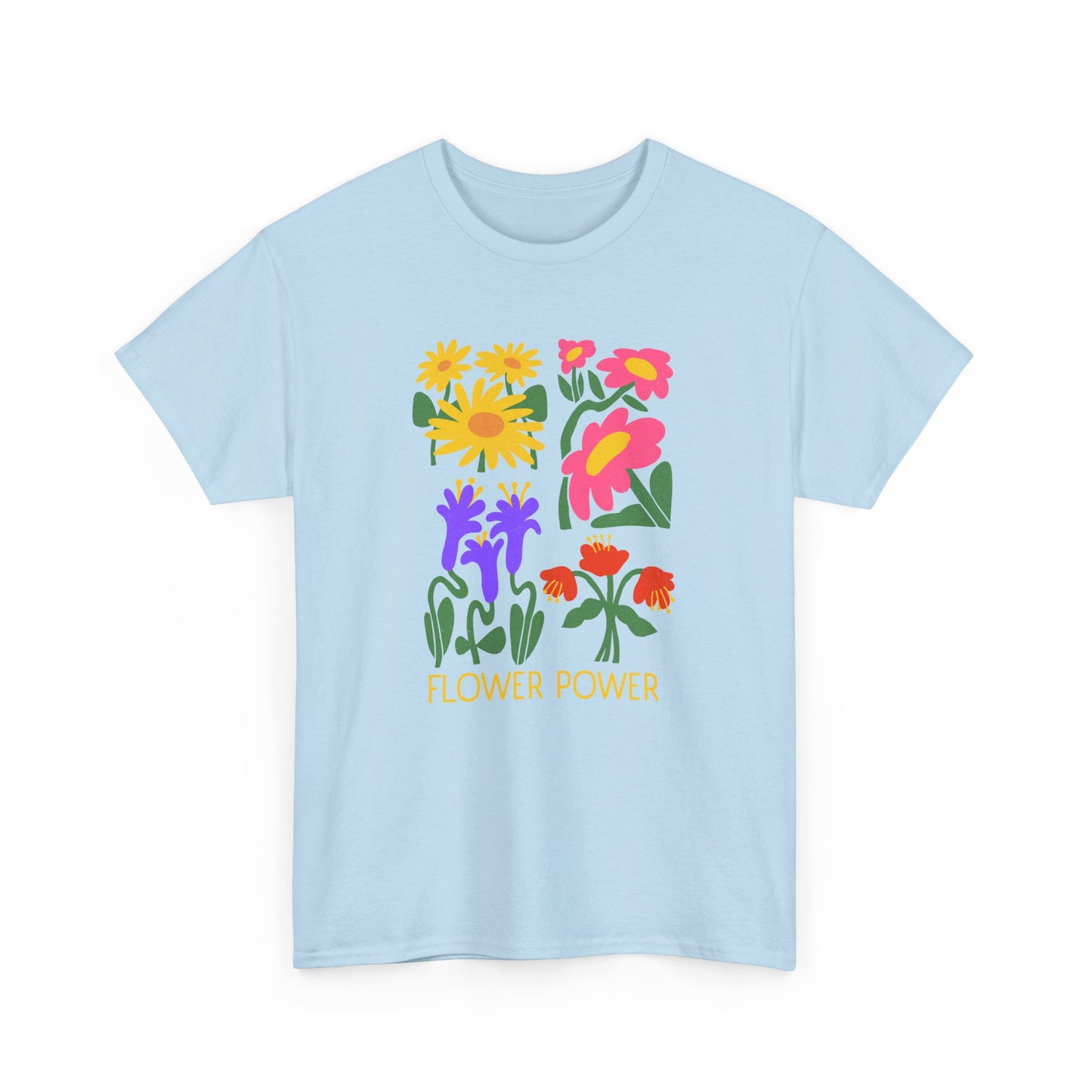 Unisex Heavy Cotton Graphic design (Flower Power) T-shirt