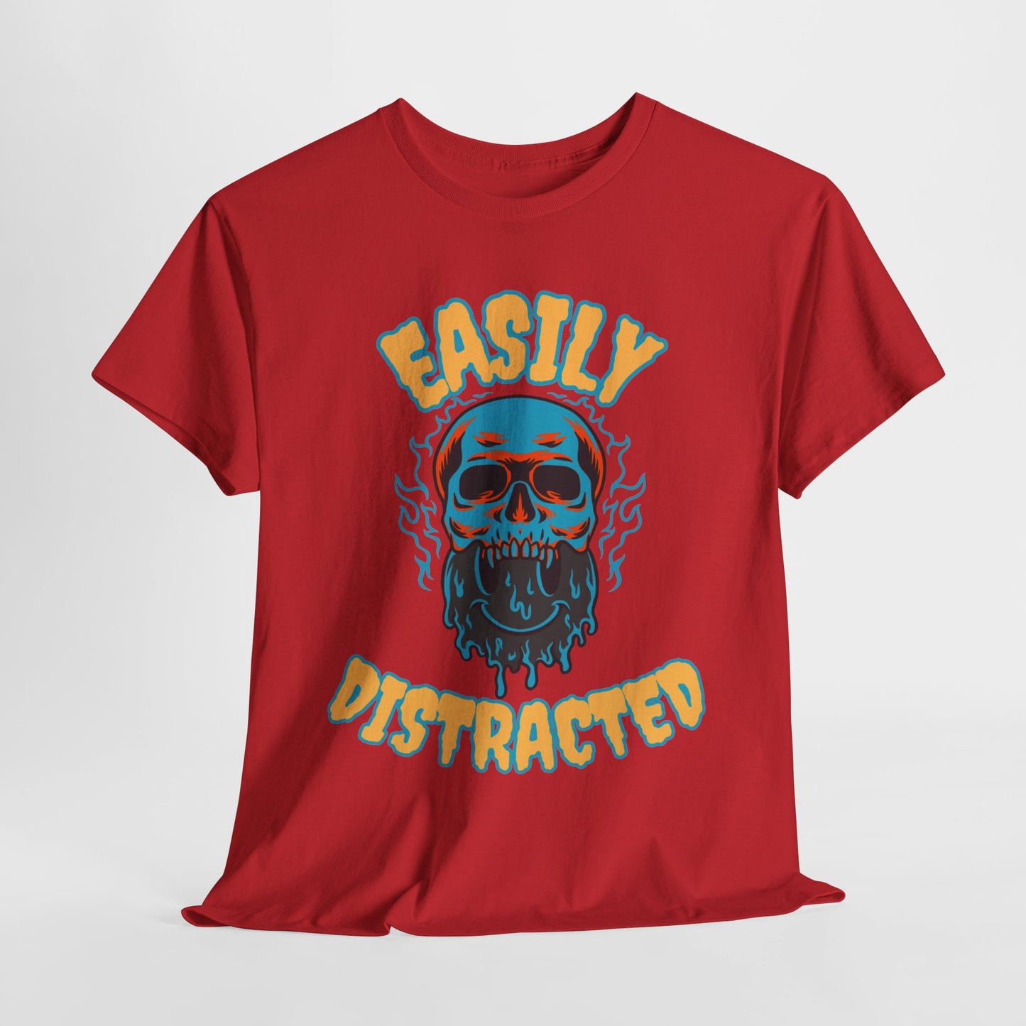 Unisex Heavy Cotton Graphic Design (Easily Distracted) T-shirt