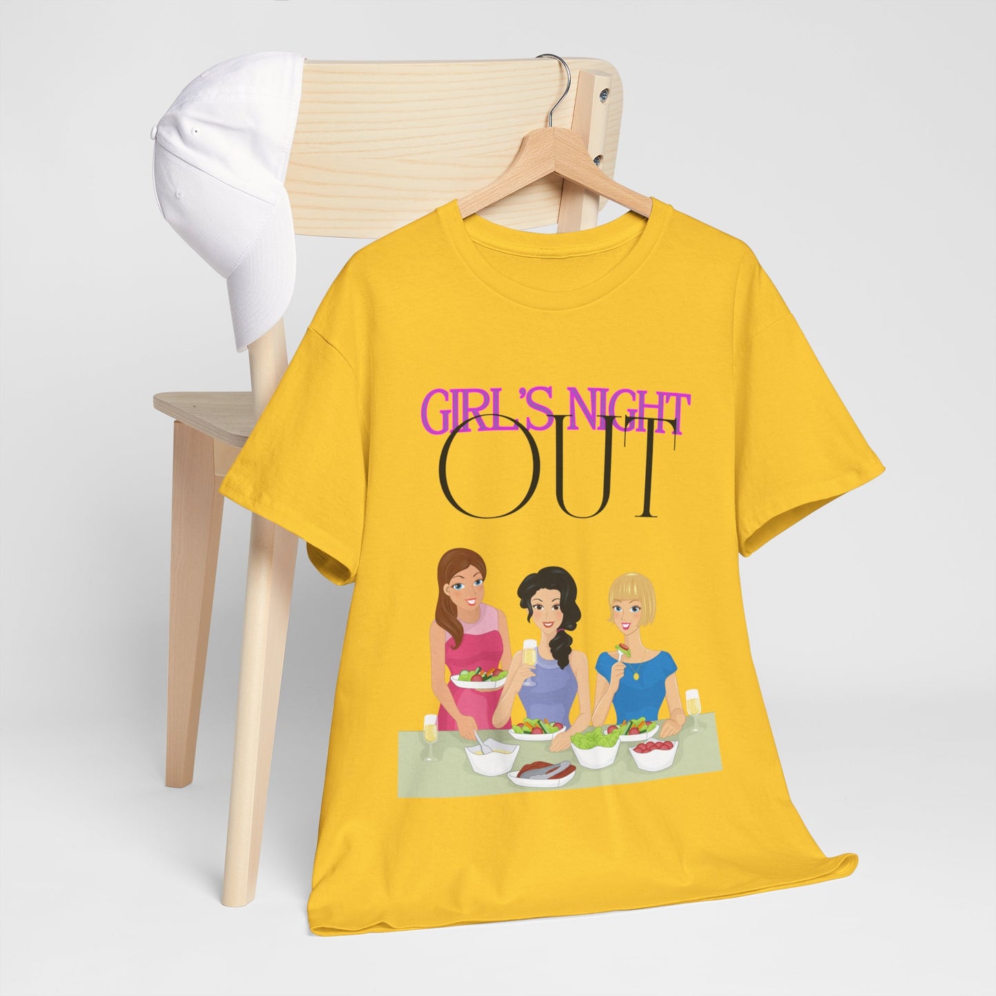 Unisex Heavy Cotton Graphic design (Girl's Night Out) T-shirt