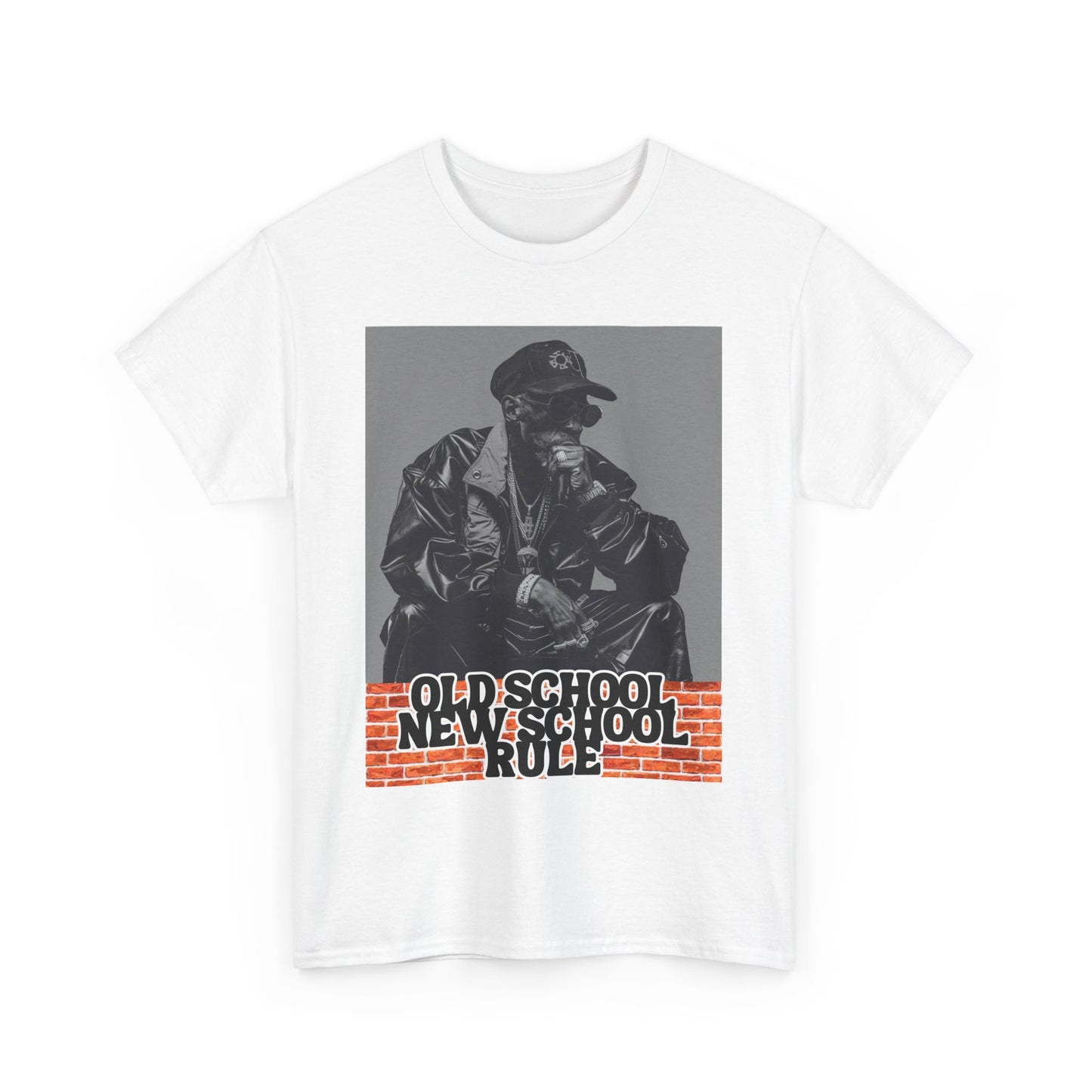 Unisex Heavy Cotton Graphic design (Old School New School Rule) T-shirt