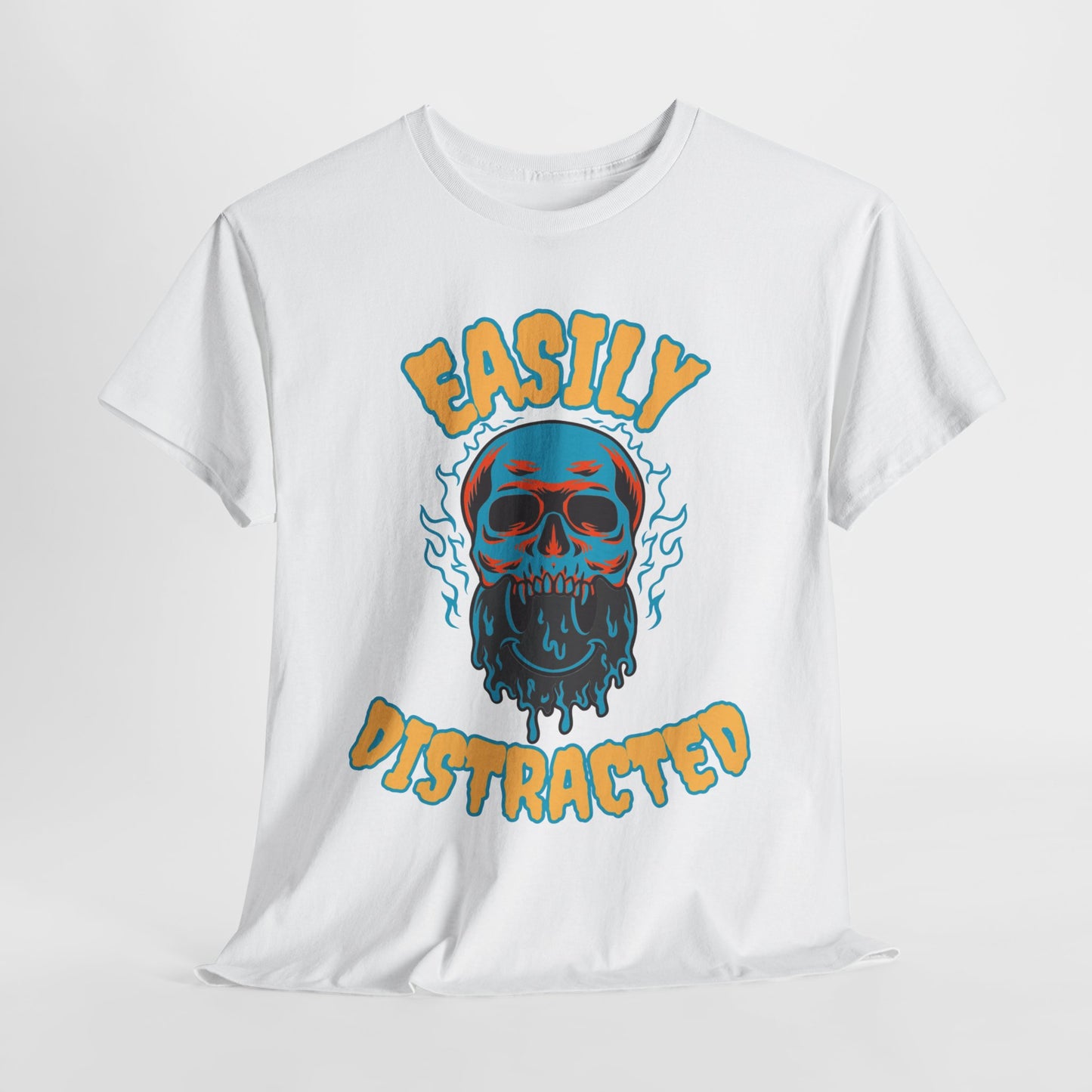 Unisex Heavy Cotton Graphic Design (Easily Distracted) T-shirt