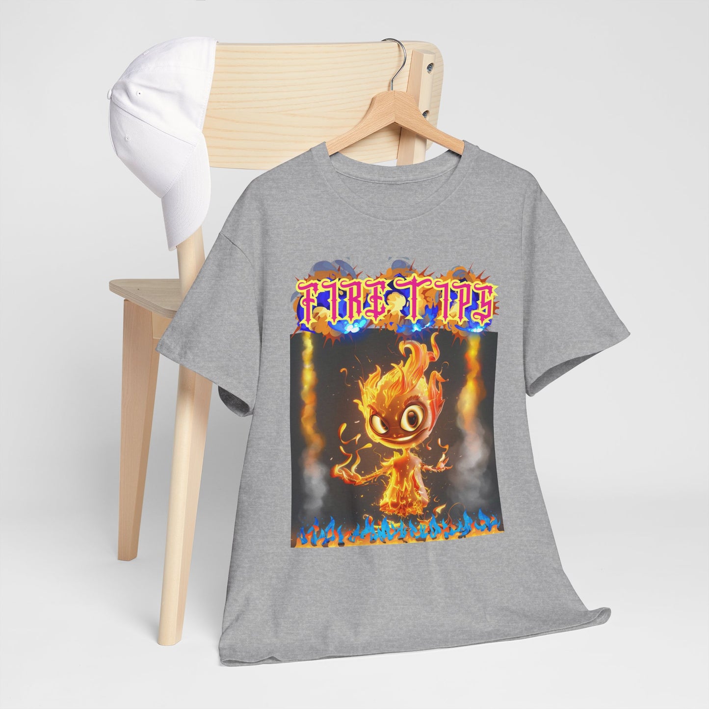 Unisex Heavy Cotton Graphic design (Fire Tip) T-shirt