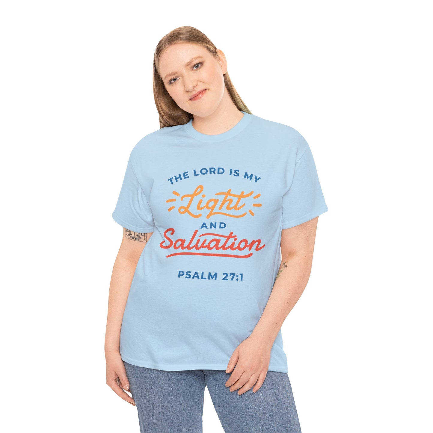 Unisex Heavy Cotton Graphic design (My Lord is my Light and Salvation) T-shirt