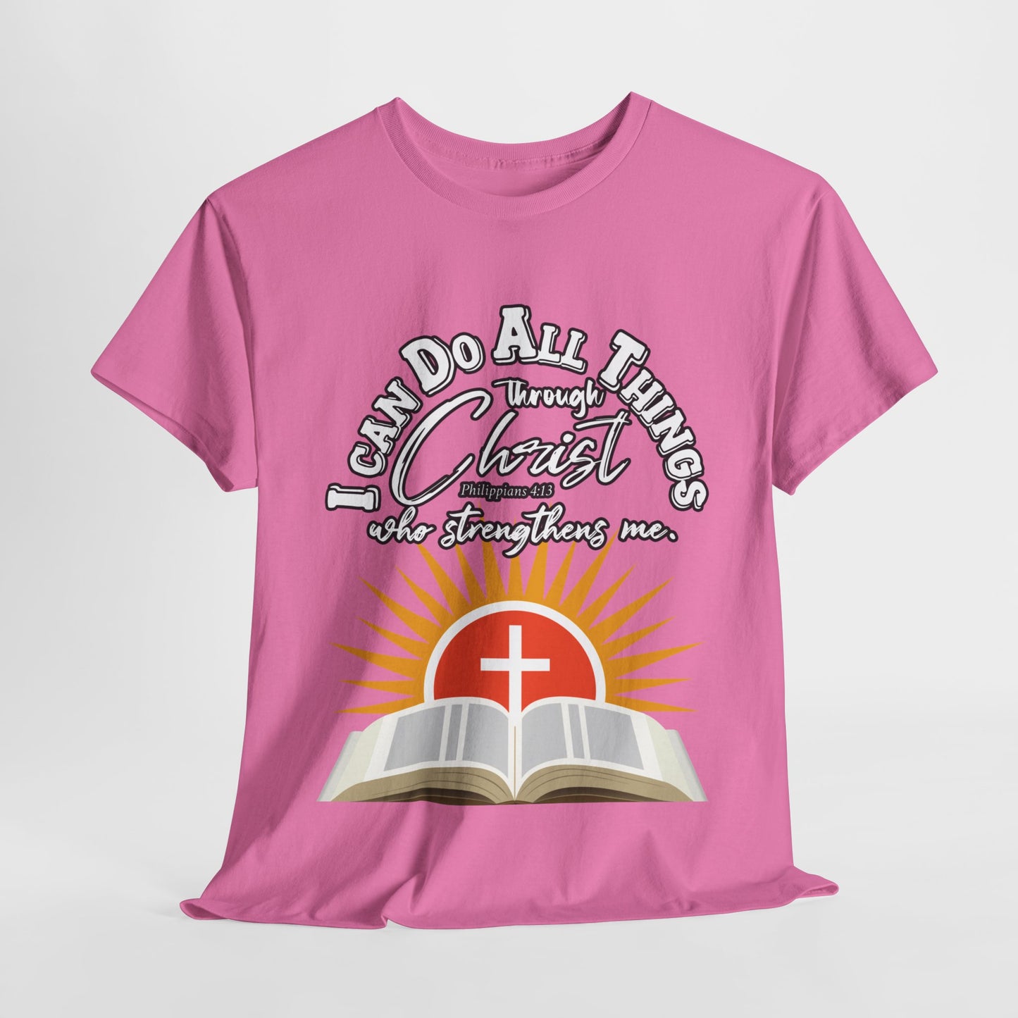 Unisex Heavy Cotton Graphic Design (Through Christ) T-shirt