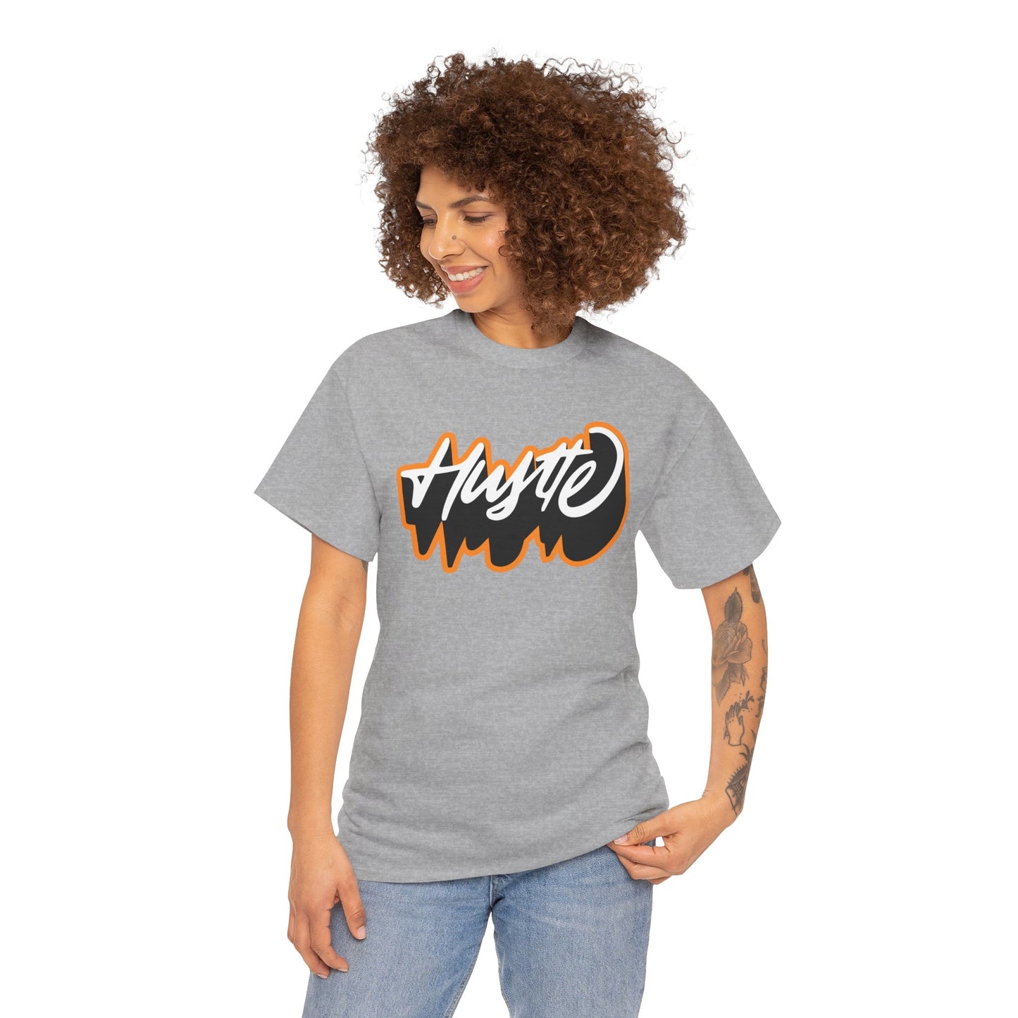 Unisex Heavy Cotton Graphic design (Hustle) T-shirt