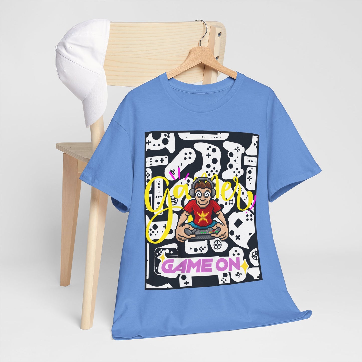 Unisex Heavy Cotton Graphic design (Gamer, Game On) T-shirt