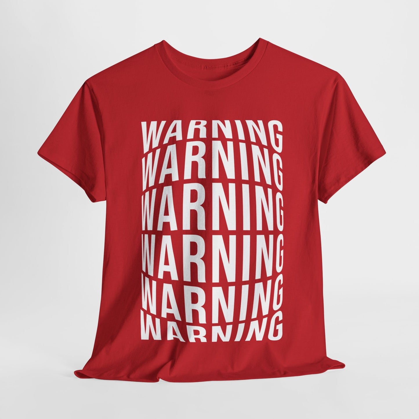 Unisex Heavy Cotton Graphic Design (Warning) T-shirt