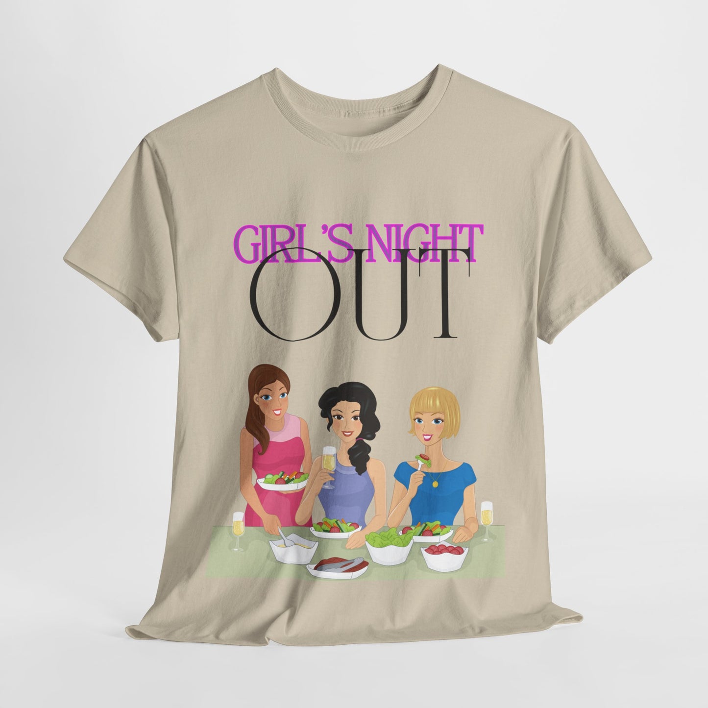 Unisex Heavy Cotton Graphic design (Girl's Night Out) T-shirt