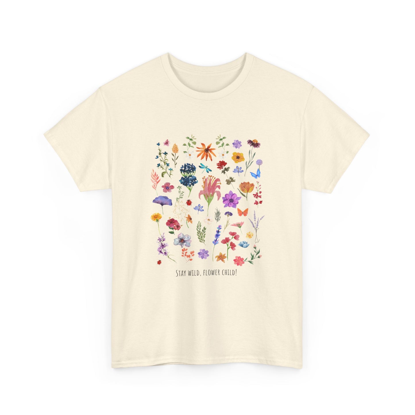 Unisex Heavy Cotton Graphic design (Flowers) T-shirt