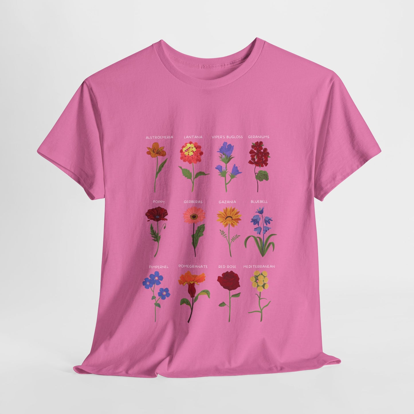 Unisex Heavy Cotton Graphic Design (Flowers) T-shirt