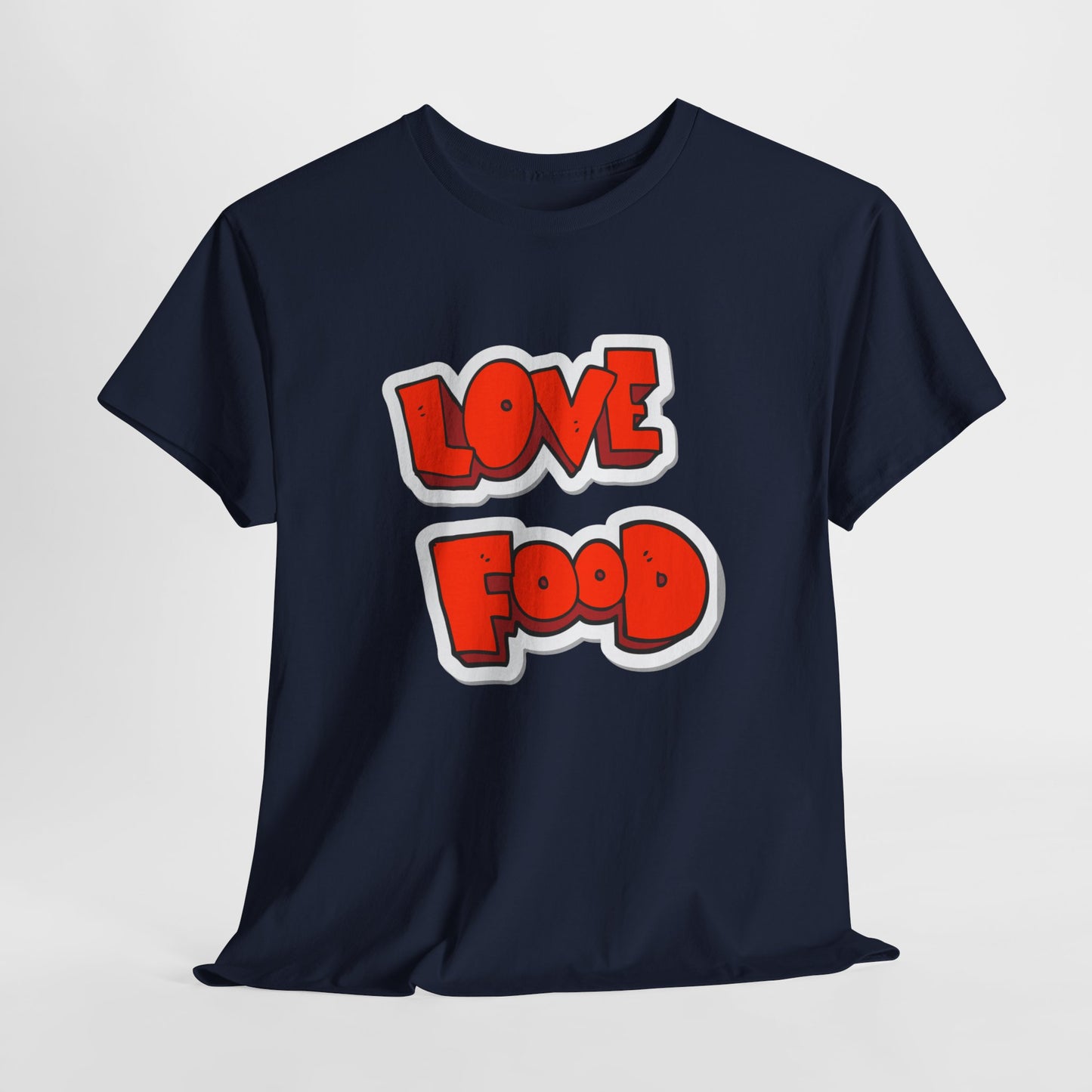 Unisex Heavy Cotton Graphic Design (Love Food) T-shirt