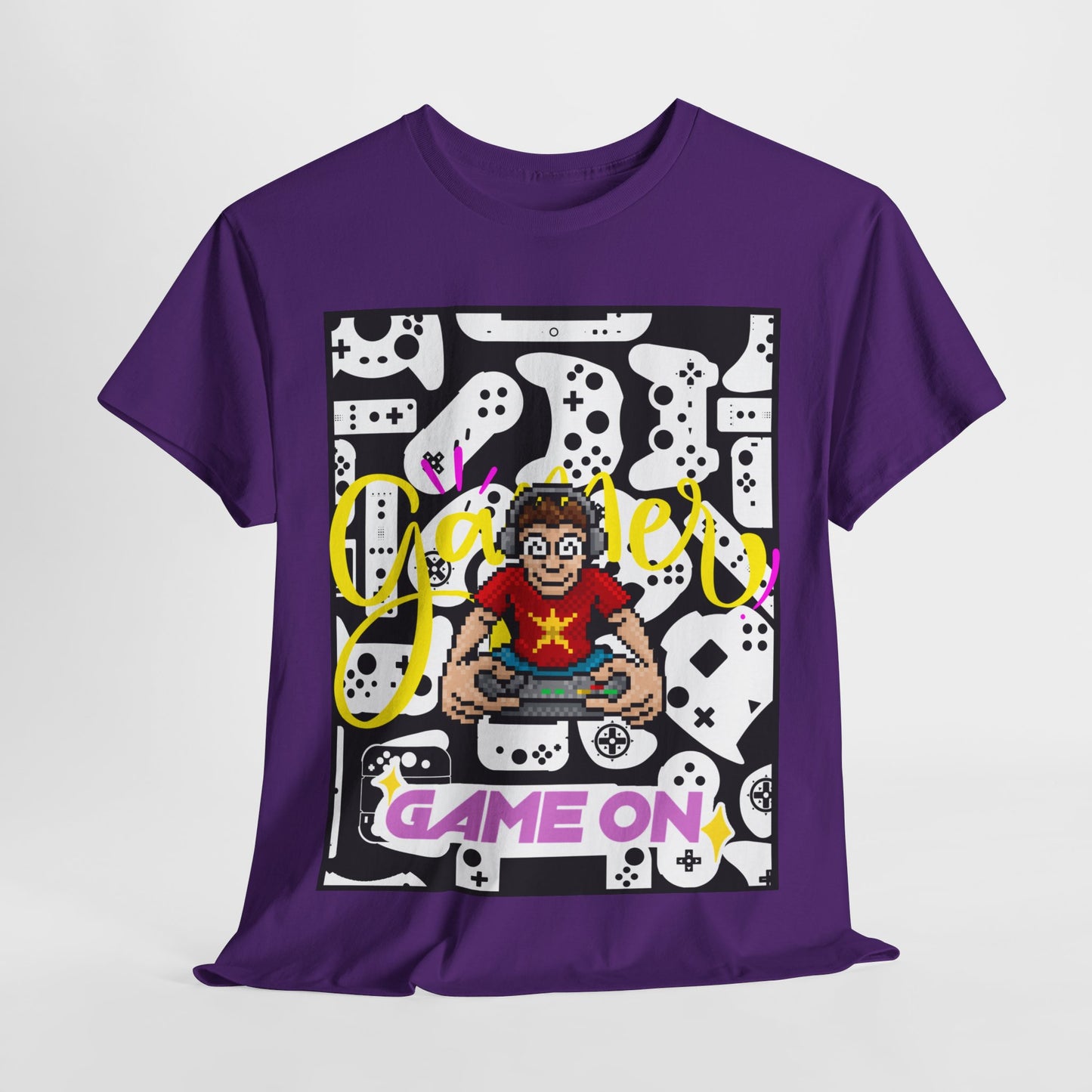 Unisex Heavy Cotton Graphic design (Gamer, Game On) T-shirt