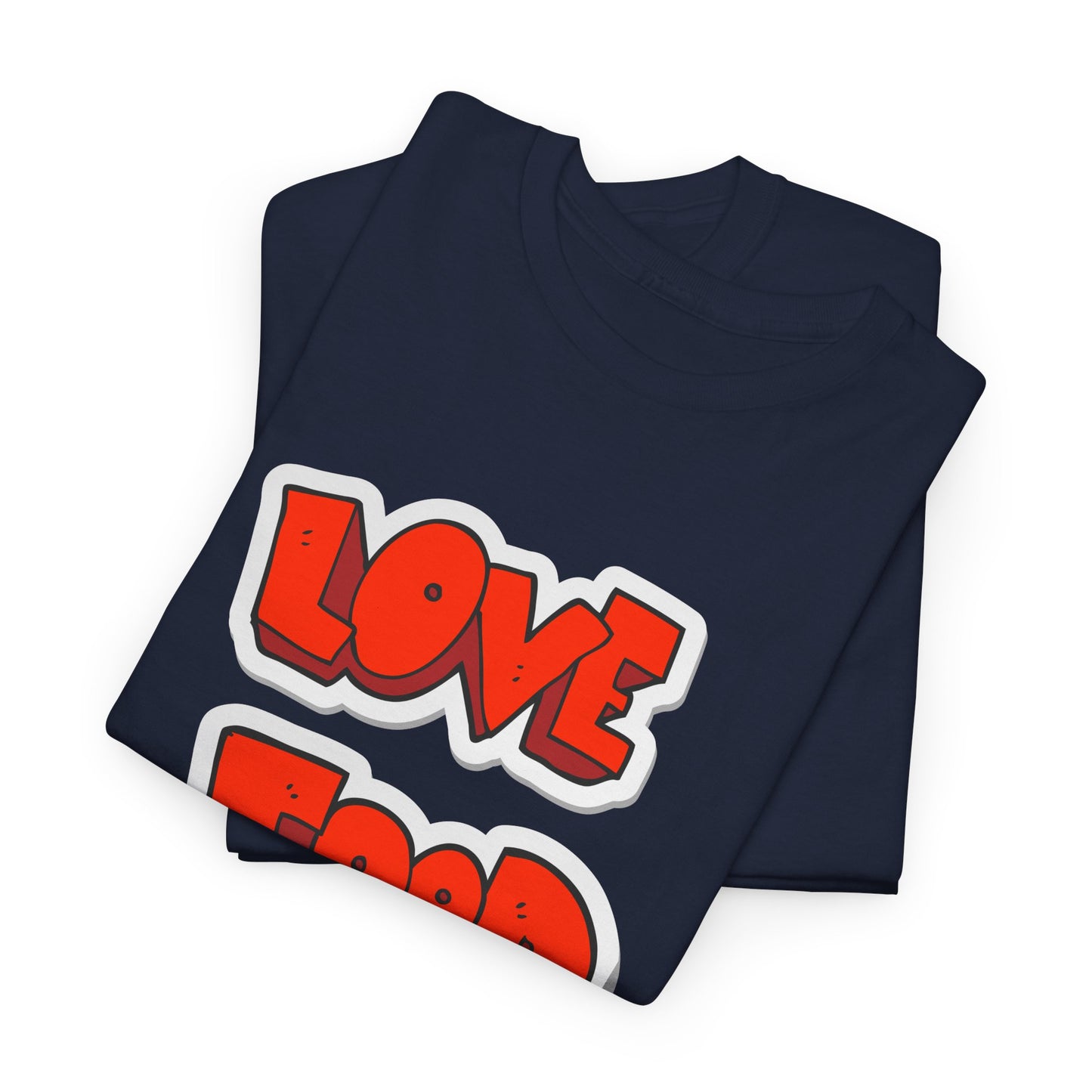 Unisex Heavy Cotton Graphic Design (Love Food) T-shirt