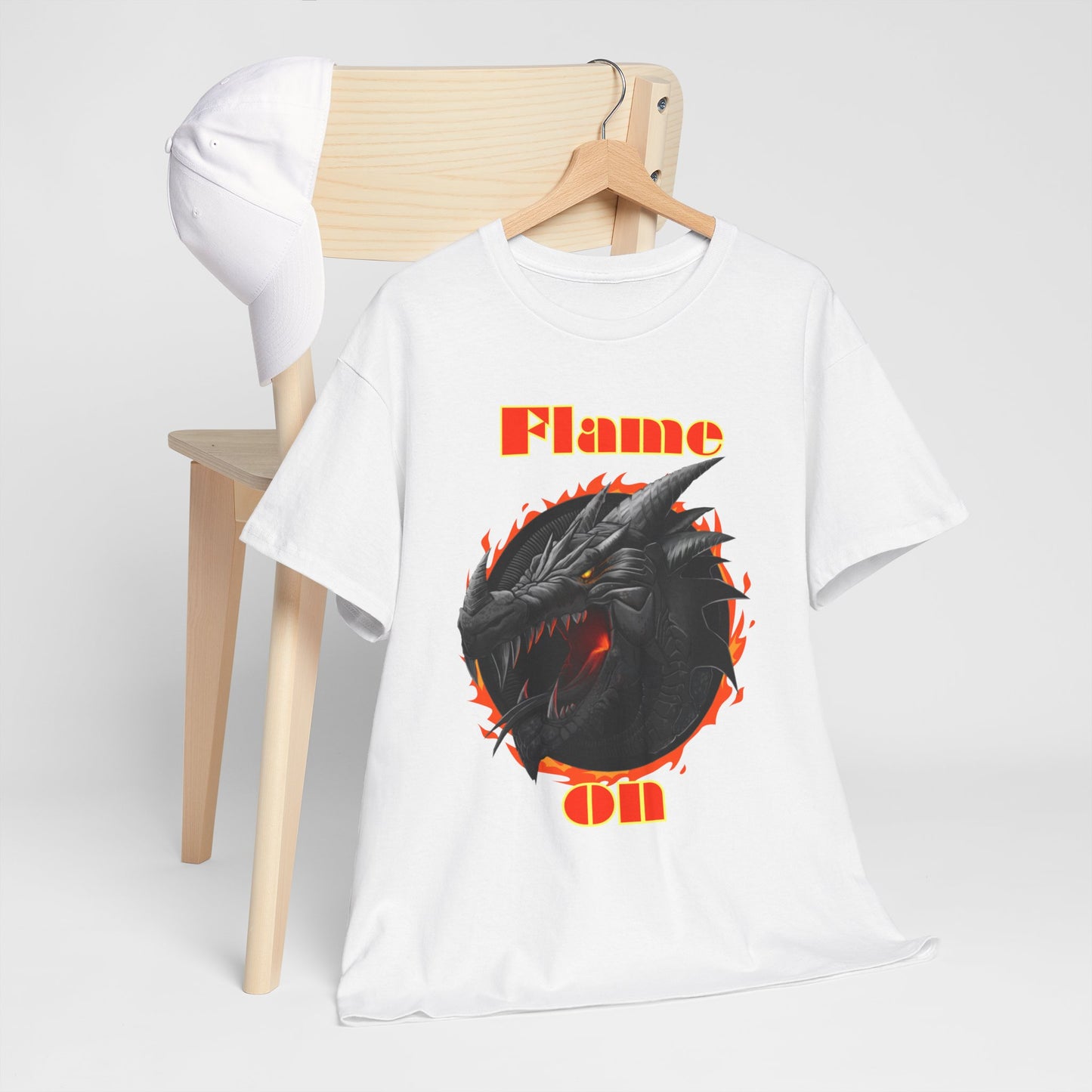 Unisex Heavy Cotton Graphic Design (Flame On) T-shirt