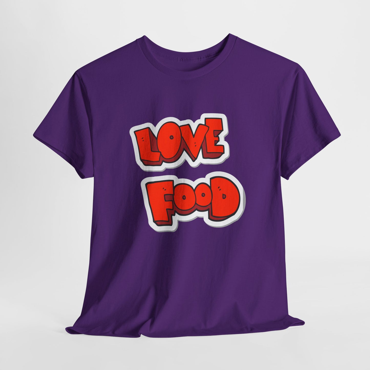 Unisex Heavy Cotton Graphic Design (Love Food) T-shirt