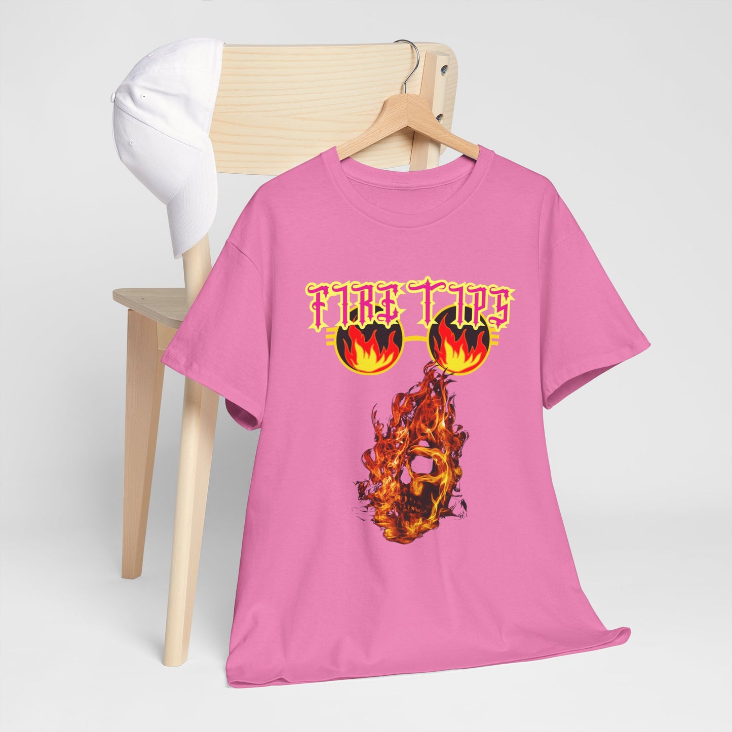 Unisex Heavy Cotton Graphic design (Fire Tips) T-shit