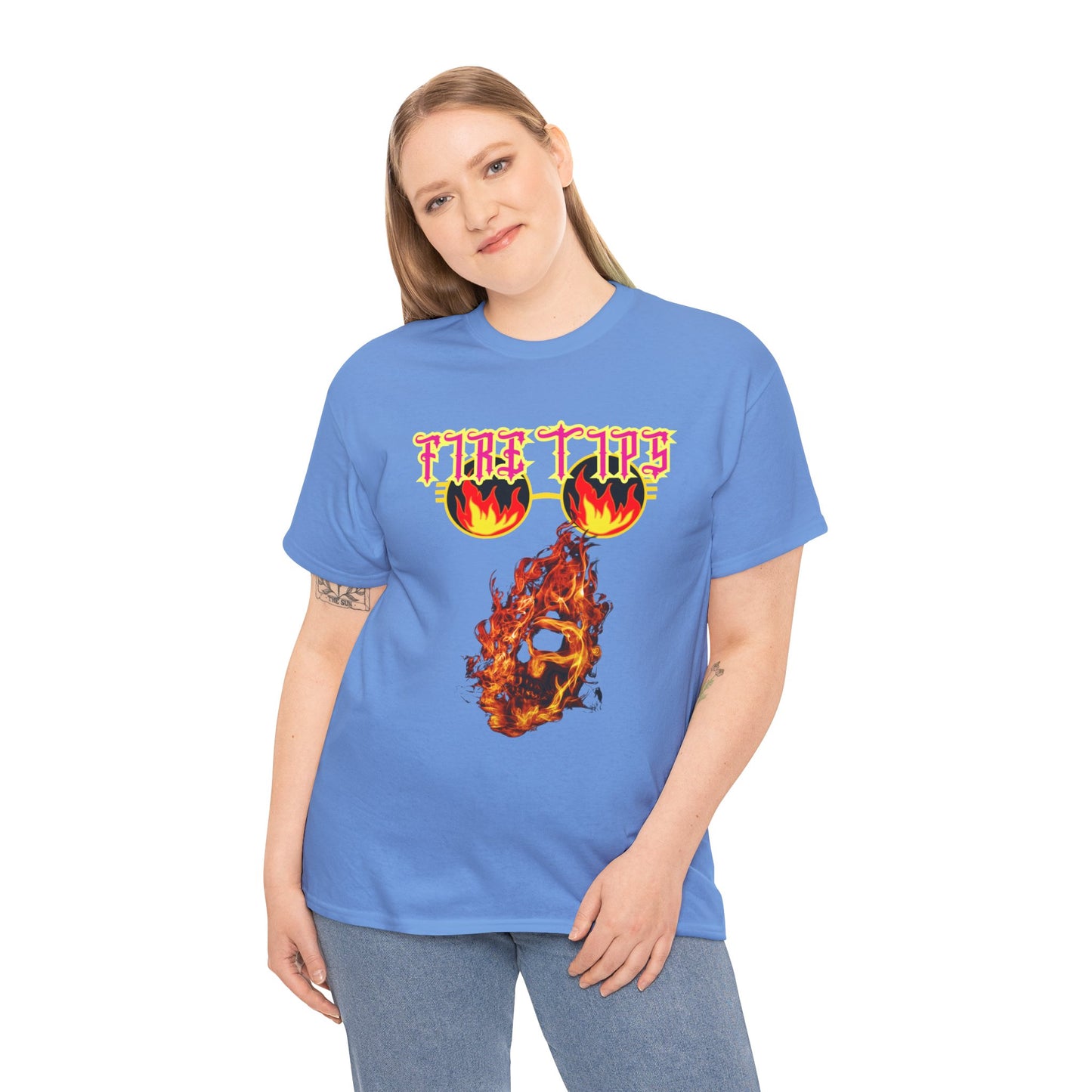 Unisex Heavy Cotton Graphic design (Fire Tips) T-shit