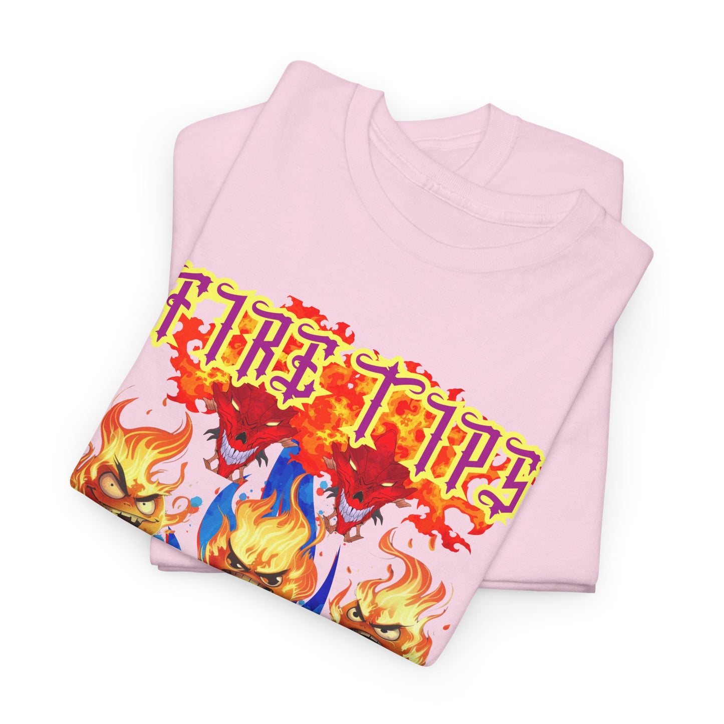 Unisex Heavy Cotton Graphic design (Fire Tips)  T-shirt