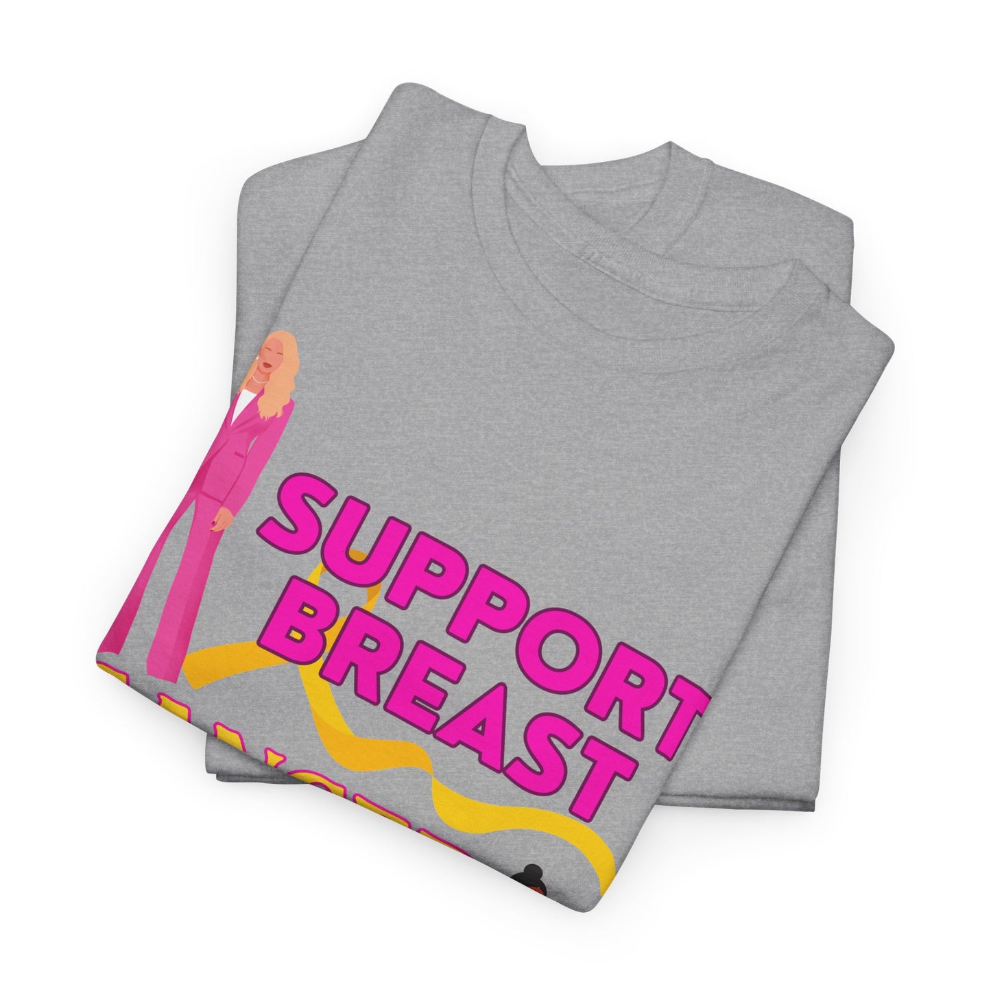 Unisex Heavy Cotton Graphic design (Support Breast Cancer) T-shirt