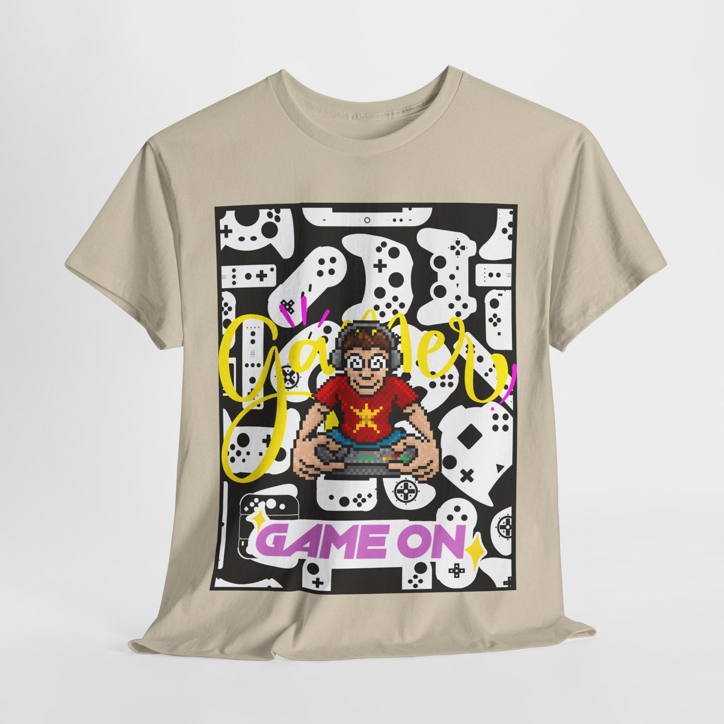 Unisex Heavy Cotton Graphic design (Gamer, Game On) T-shirt