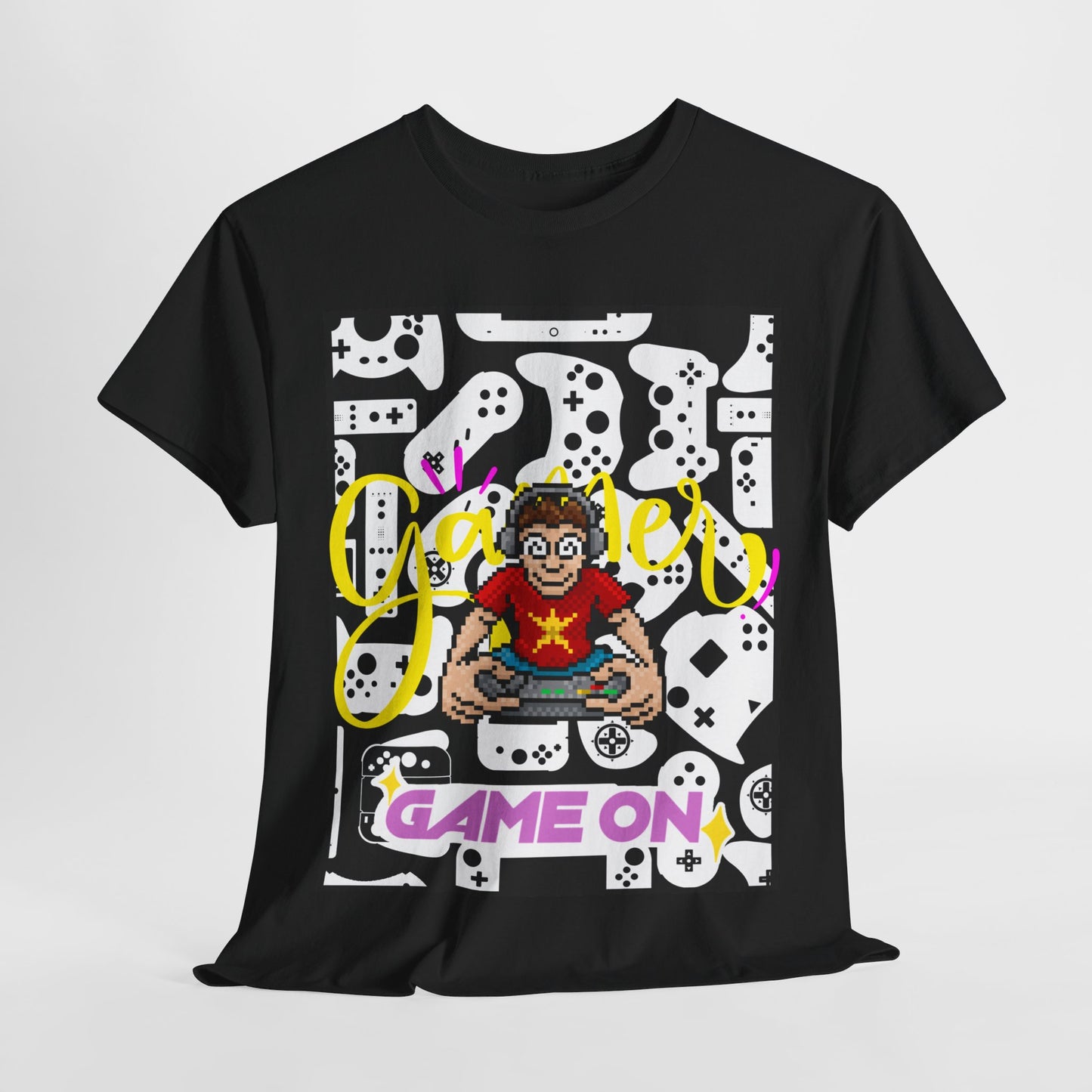 Unisex Heavy Cotton Graphic design (Gamer, Game On) T-shirt