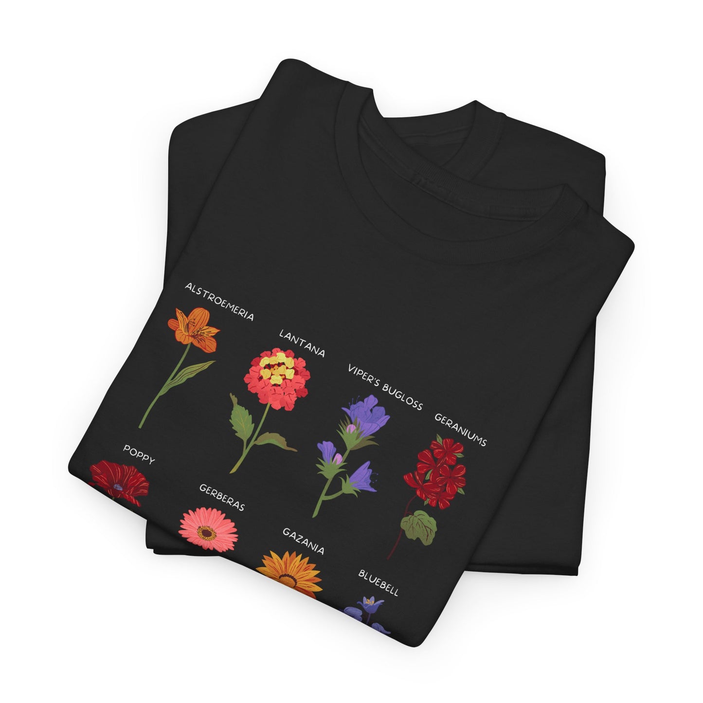 Unisex Heavy Cotton Graphic Design (Flowers) T-shirt