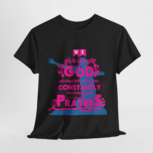 Unisex Heavy Cotton Graphic design (Through God) T-shirts