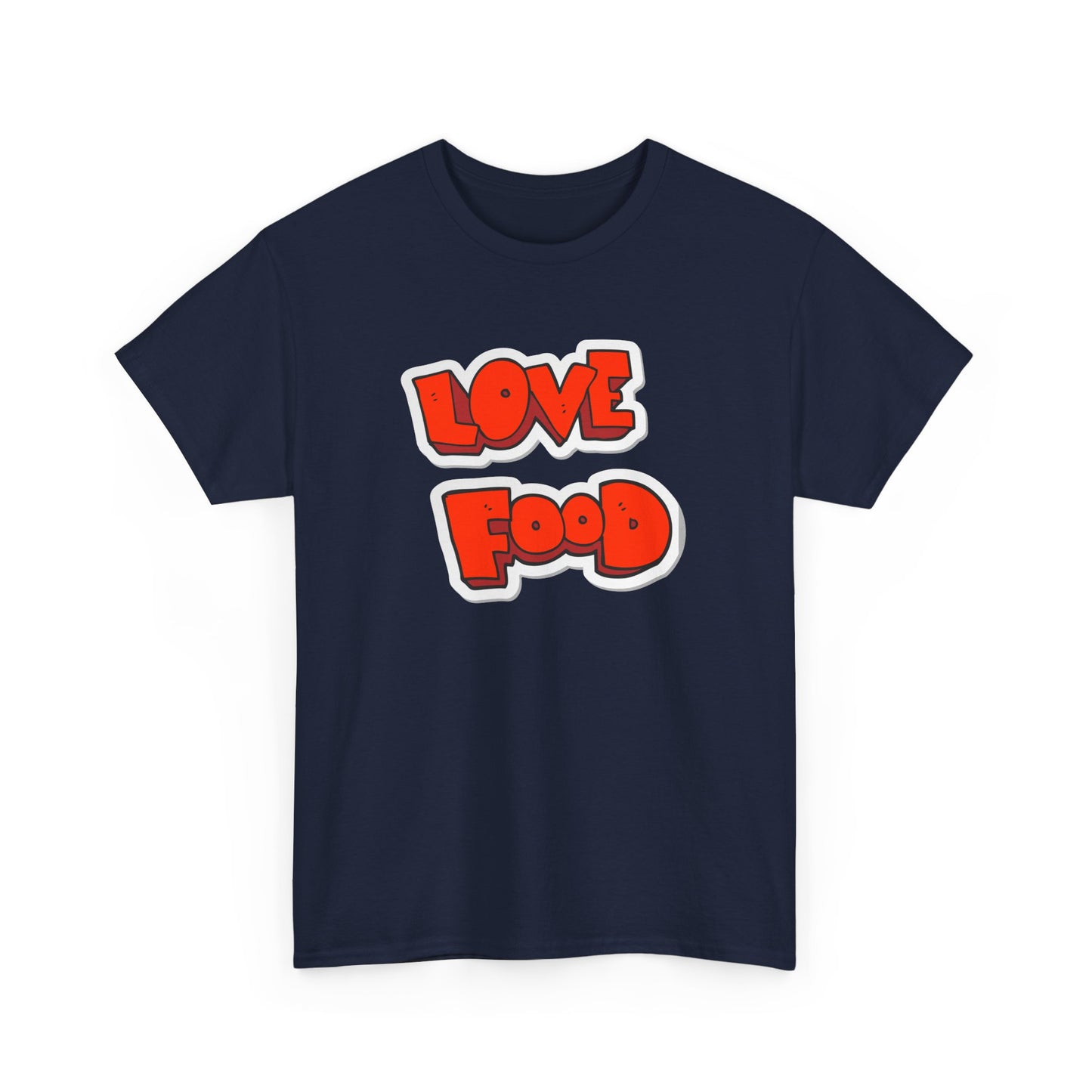 Unisex Heavy Cotton Graphic Design (Love Food) T-shirt